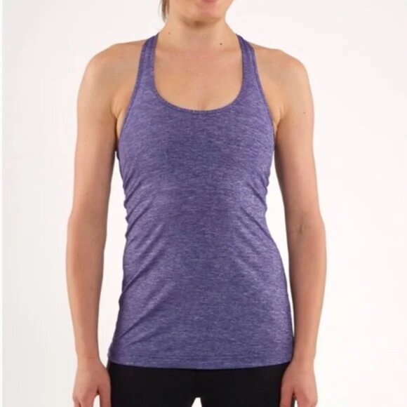 Lululemon Cool Racerback Purple Tank I Size 8 - Picture 1 of 7
